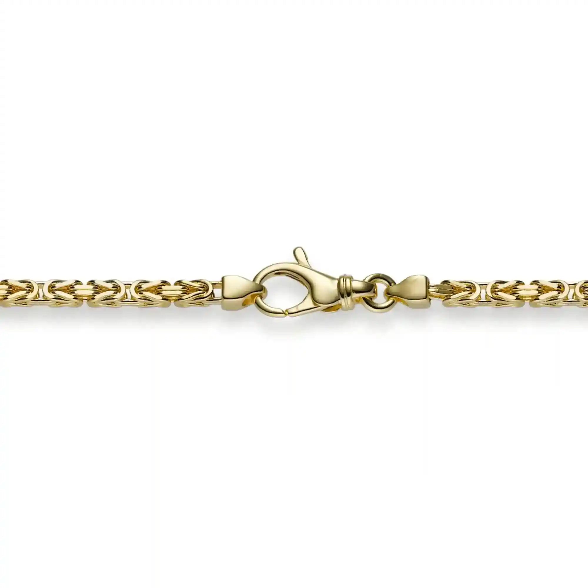 Goldkette Königskette Länge 45cm - Breite 2,5mm - 585-14 Karat Gold