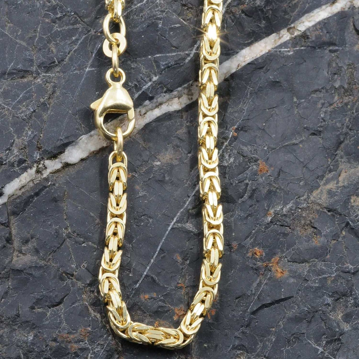 Goldkette Königskette Länge 45cm - Breite 2,8mm - 333-8 Karat Gold