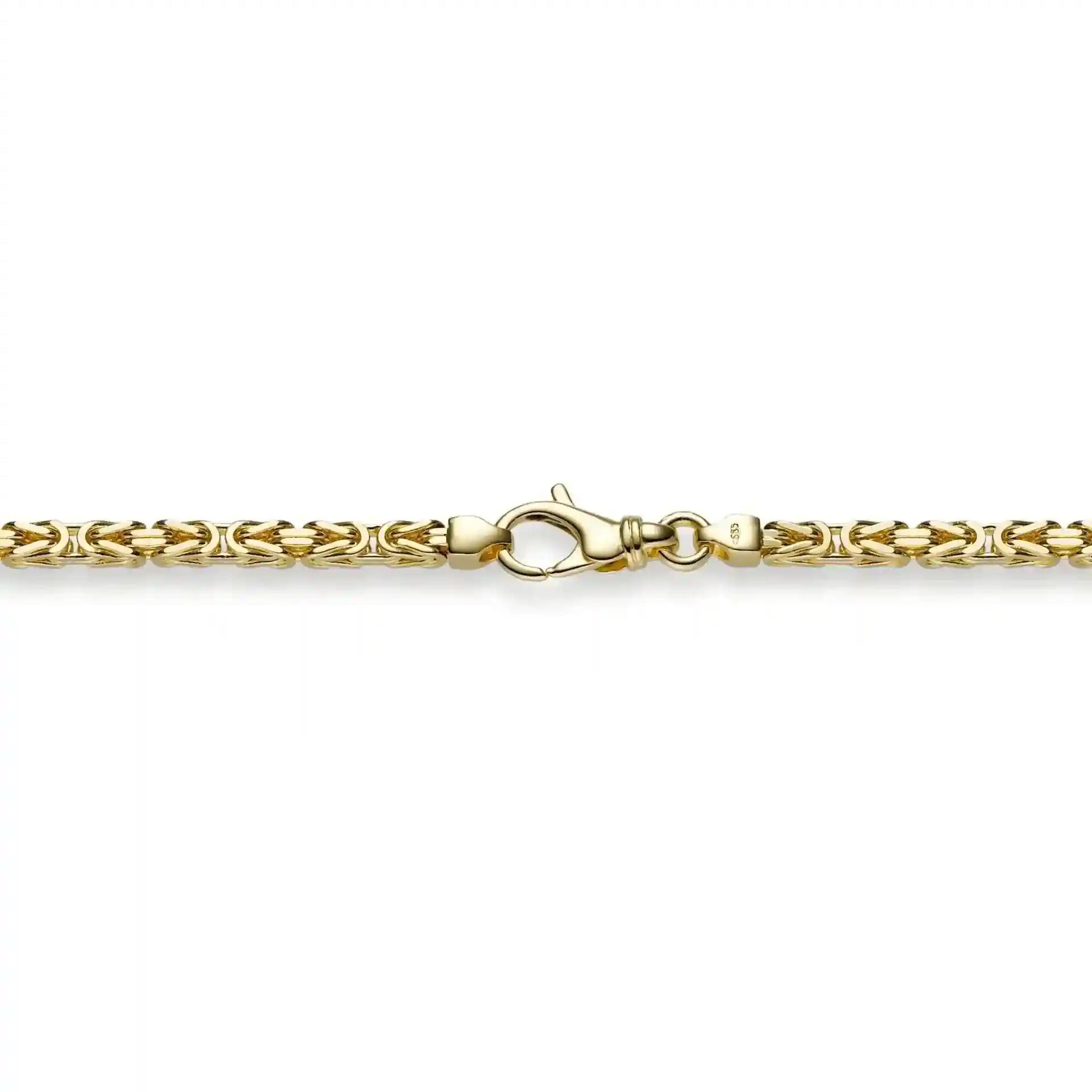 3,0 mm 45 cm 585 - 14 Karat Gold Halskette Königskette massiv Gold hochwertige Goldkette 26,6 g