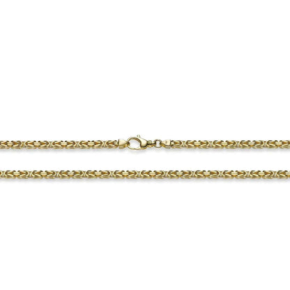 Goldkette Königskette Länge 45cm - Breite 3,5mm - 585-14 Karat Gold