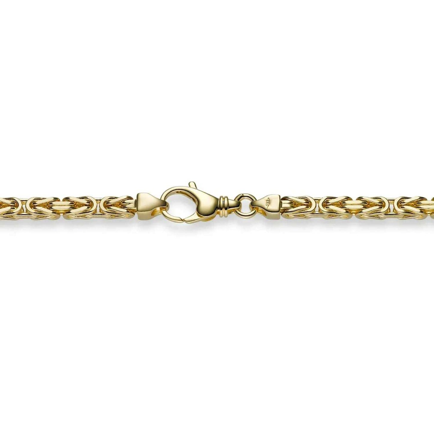 Goldkette Königskette Länge 45cm - Breite 3,5mm - 750-18 Karat Gold