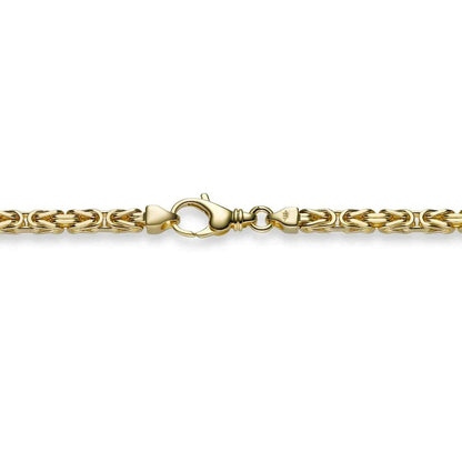 Goldkette Königskette Länge 45cm - Breite 3,5mm - 750-18 Karat Gold