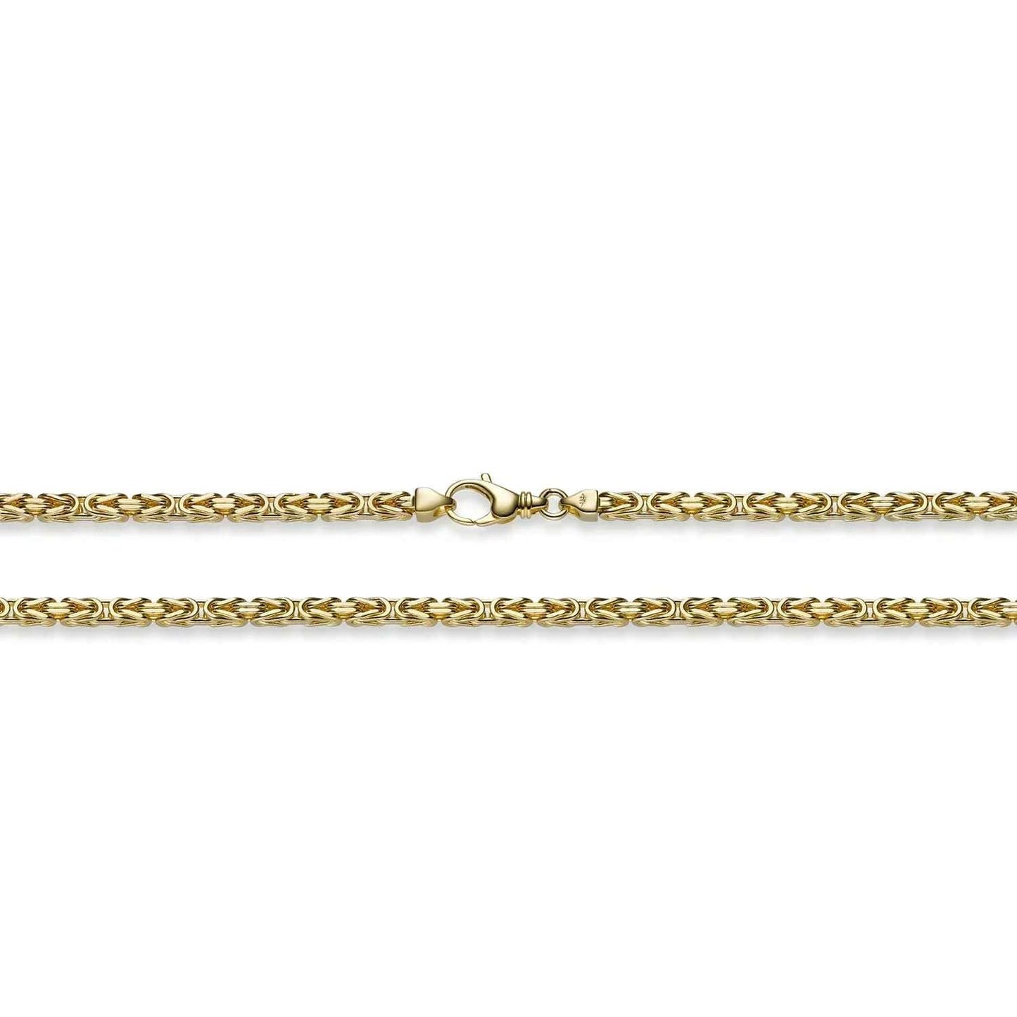 Goldkette Königskette Länge 45cm - Breite 3,5mm - 750-18 Karat Gold