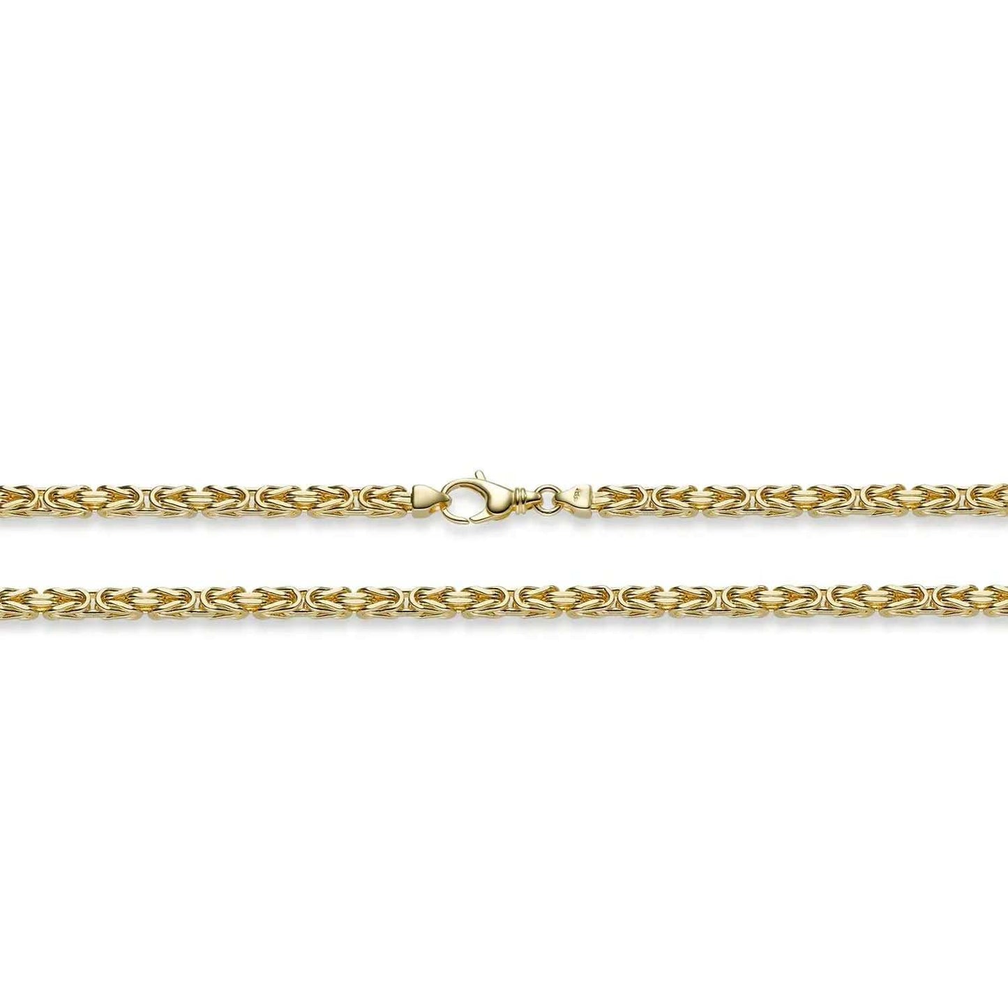 Goldkette Königskette Länge 50cm - Breite 4,0mm - 585-14 Karat Gold