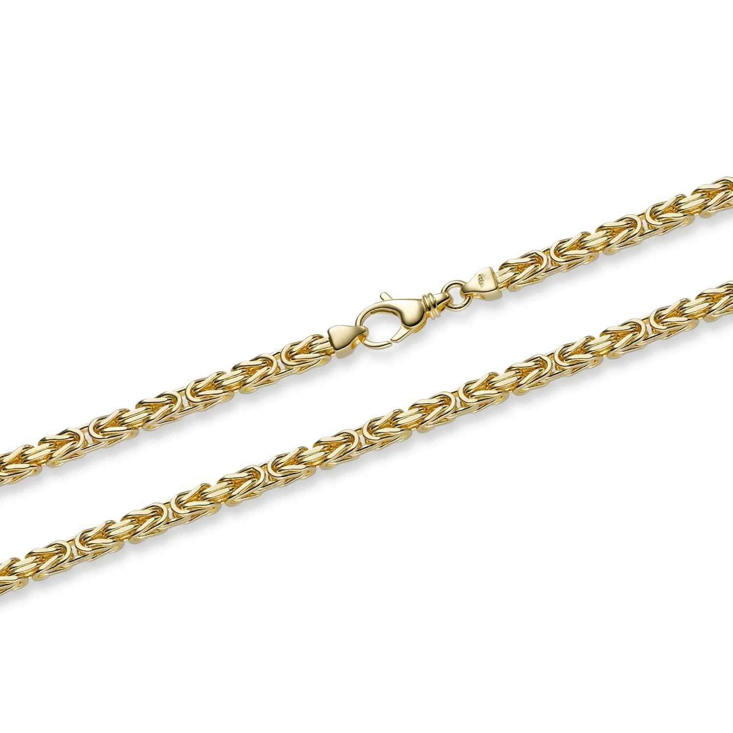 Goldkette Königskette Länge 50cm - Breite 4,0mm - 585 - 14 Karat Gold - Firma Holzenplotz - Silberketten - Goldketten.de