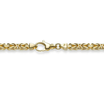 Goldkette Königskette Länge 50cm - Breite 4,0mm - 585-14 Karat Gold