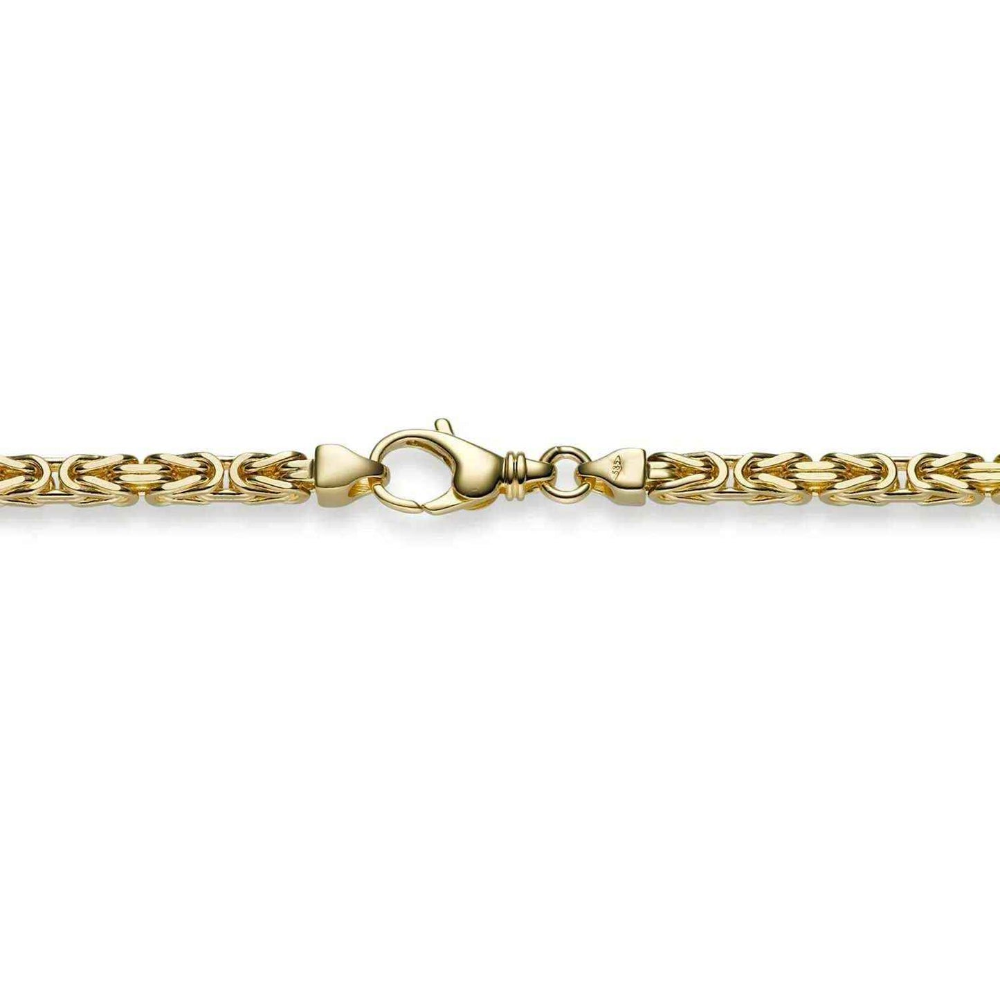 Goldkette Königskette Länge 55cm - Breite 3,5mm - 750-18 Karat Gold - Firma Holzenplotz - Silberketten-Goldketten.de 