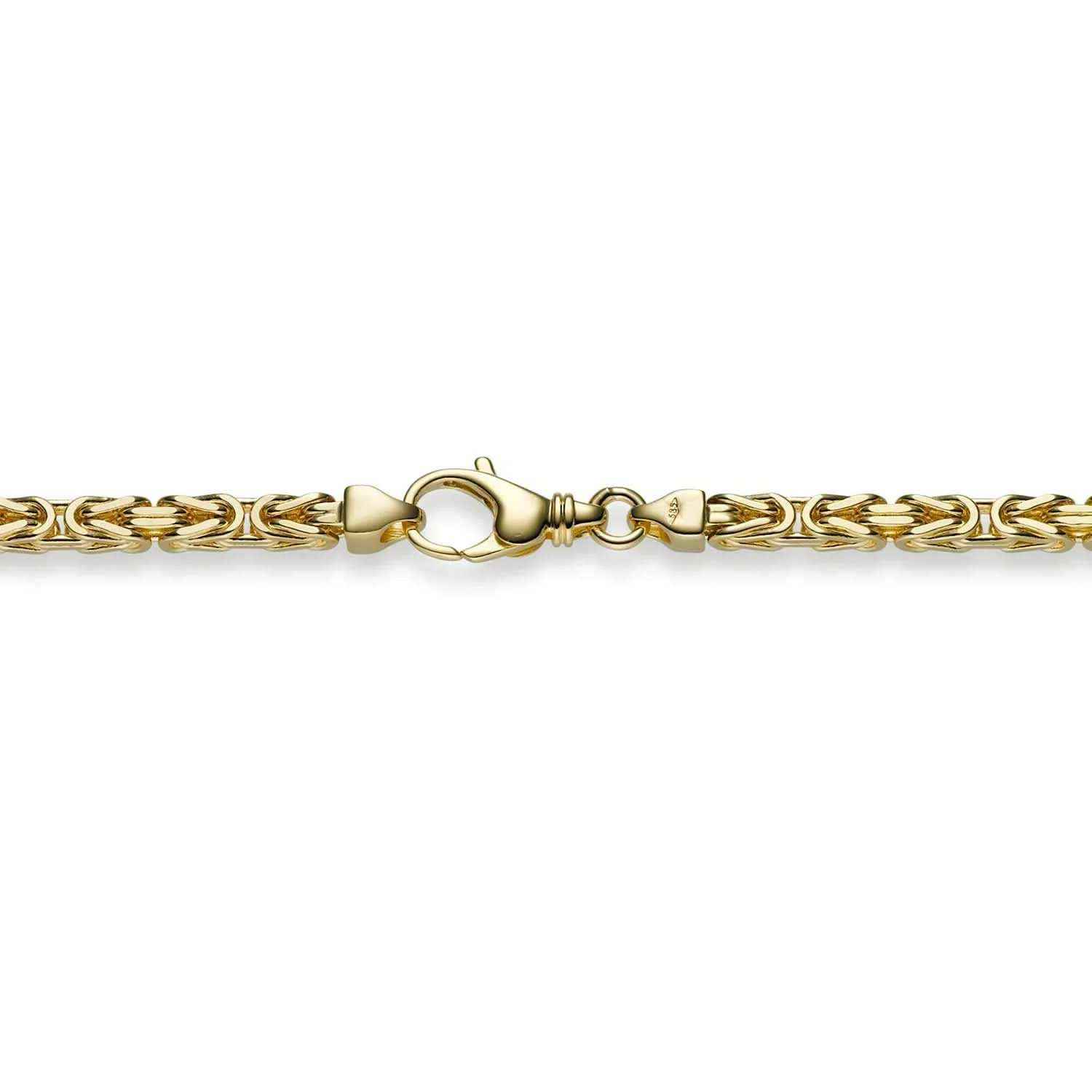 Goldkette Königskette Länge 55cm - Breite 3,5mm - 750-18 Karat Gold - Firma Holzenplotz - Silberketten-Goldketten.de 