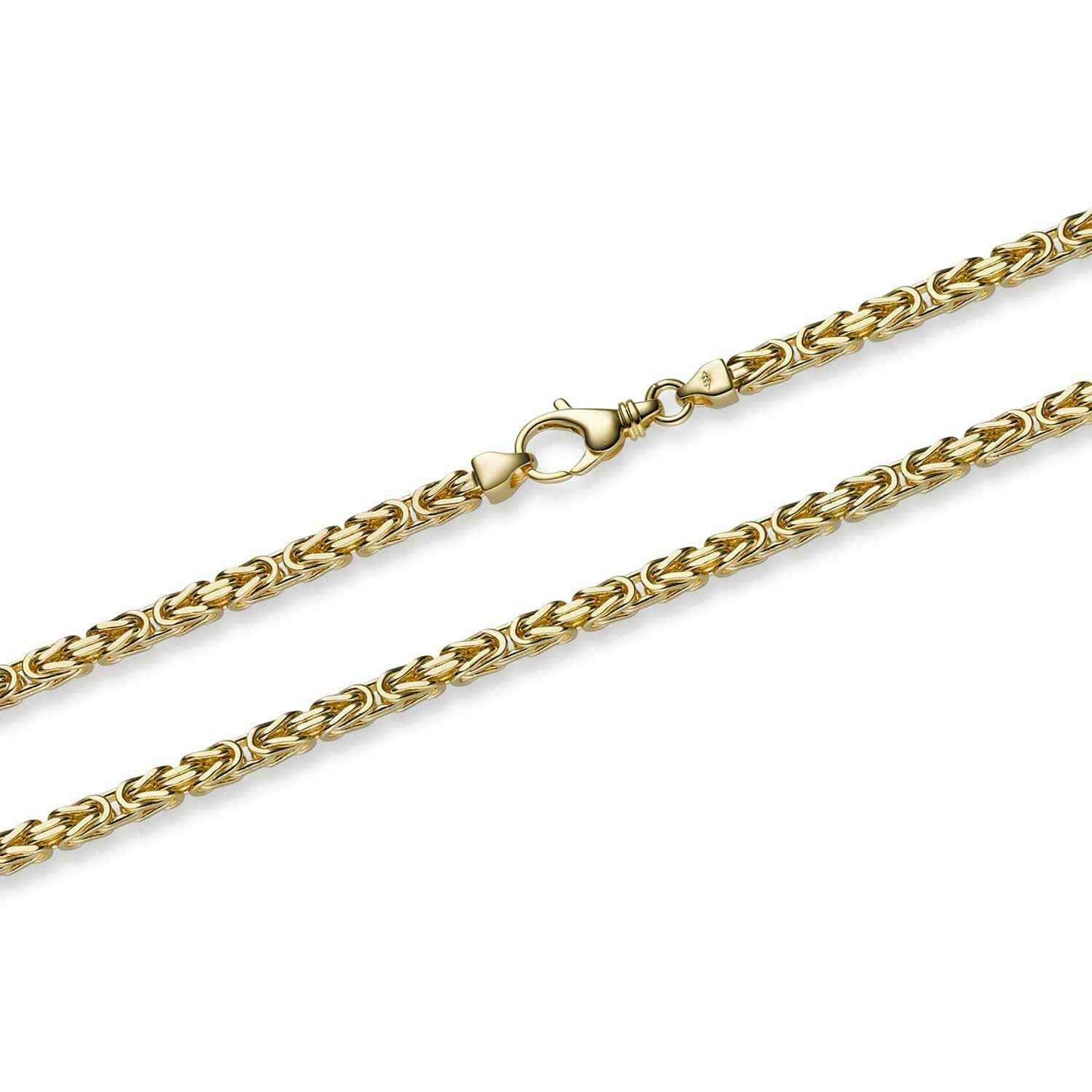 Goldkette Königskette Länge 55cm - Breite 3,5mm - 750-18 Karat Gold - Firma Holzenplotz - Silberketten-Goldketten.de 