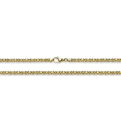 Goldkette Königskette Länge 55cm - Breite 3,5mm - 750-18 Karat Gold - Firma Holzenplotz - Silberketten-Goldketten.de 