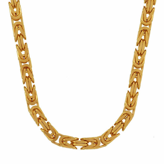 Goldkette Königskette Länge 60cm - Breite 3,2mm - 585 - 14 Karat Gold - Firma Holzenplotz - Silberketten - Goldketten.de