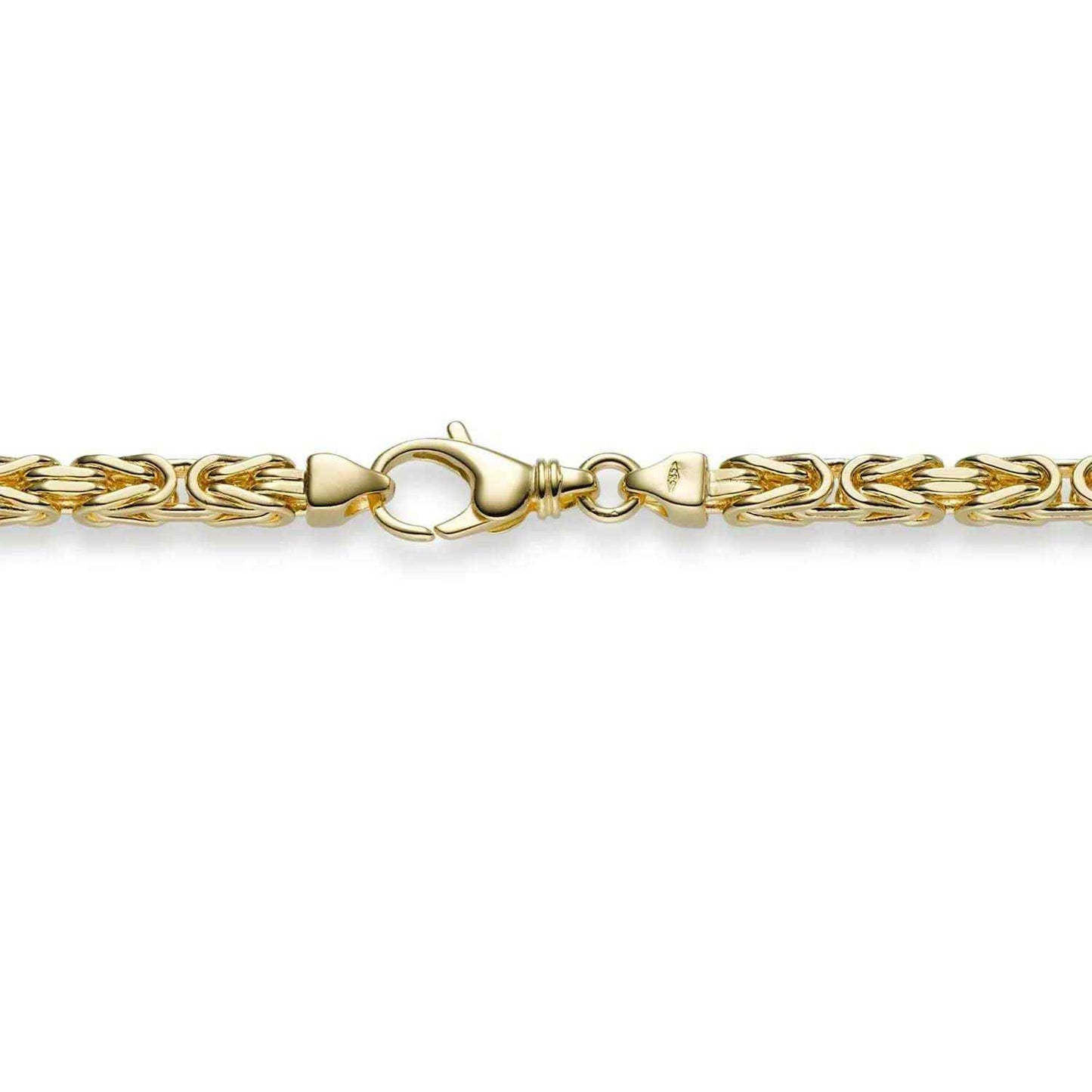 Goldkette Königskette Länge 60cm - Breite 4,0mm - 750-18 Karat Gold - Firma Holzenplotz - Silberketten-Goldketten.de 