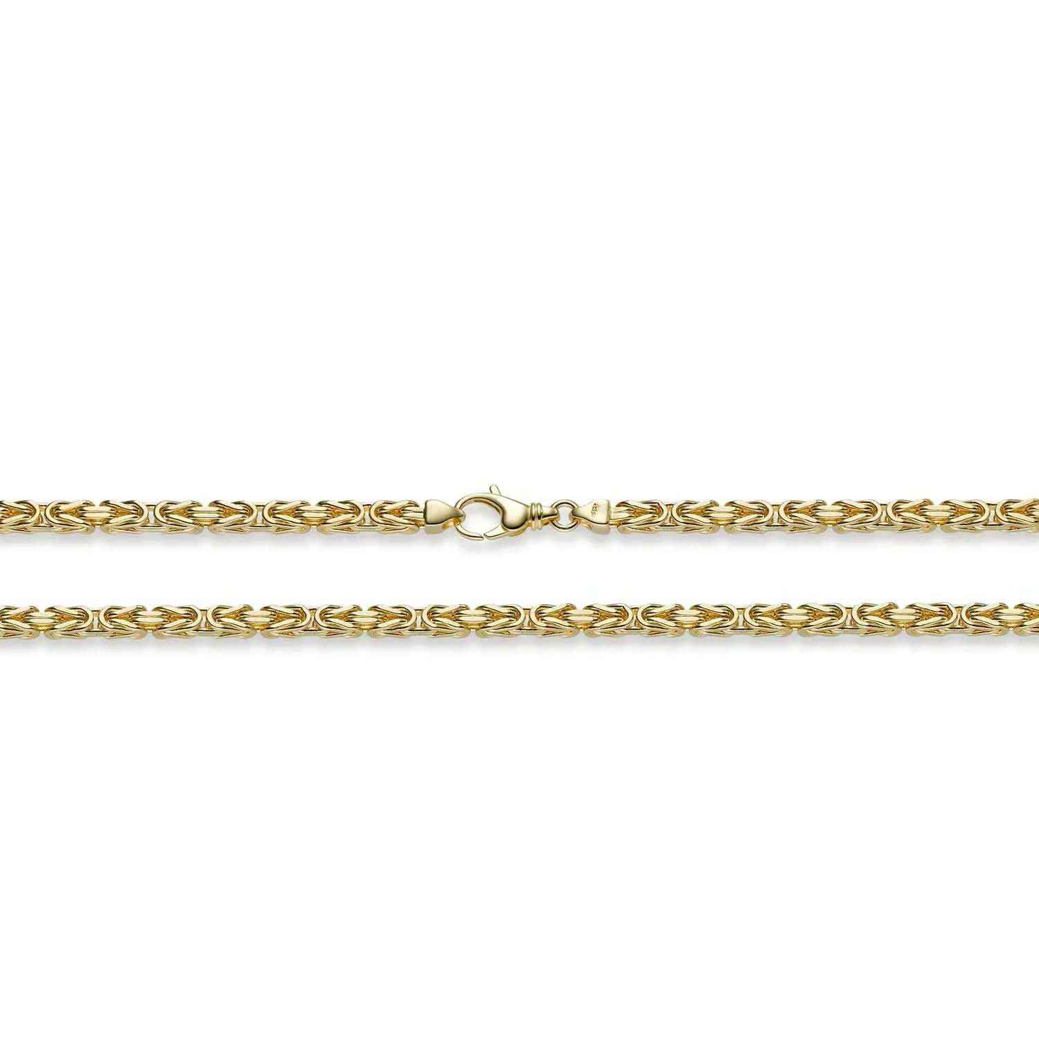 Goldkette Königskette Länge 60cm - Breite 4,0mm - 750-18 Karat Gold - Firma Holzenplotz - Silberketten-Goldketten.de 