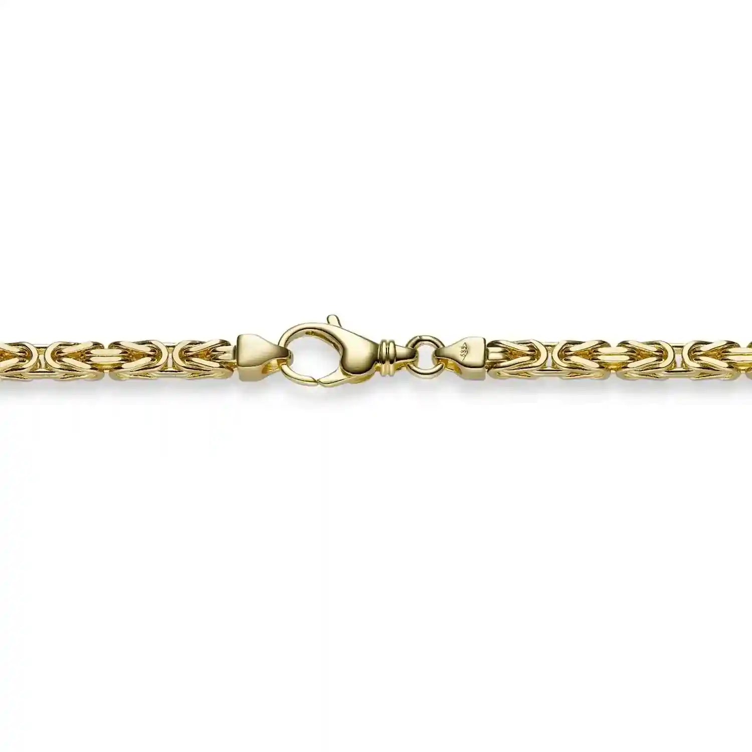 Goldkette Königskette Länge 70cm - Breite 3,5mm - 750-18 Karat Gold - Firma Holzenplotz - Silberketten-Goldketten.de 