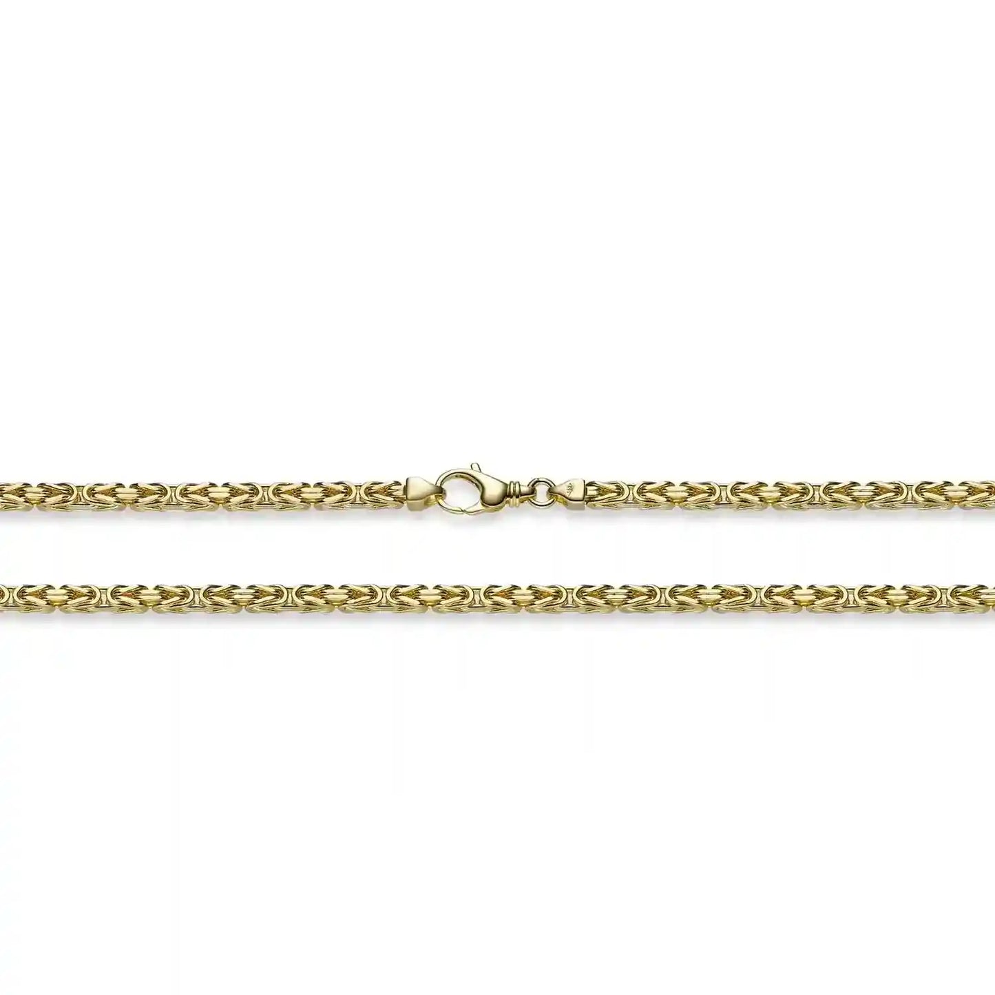 Goldkette Königskette Länge 70cm - Breite 3,5mm - 750-18 Karat Gold - Firma Holzenplotz - Silberketten-Goldketten.de 