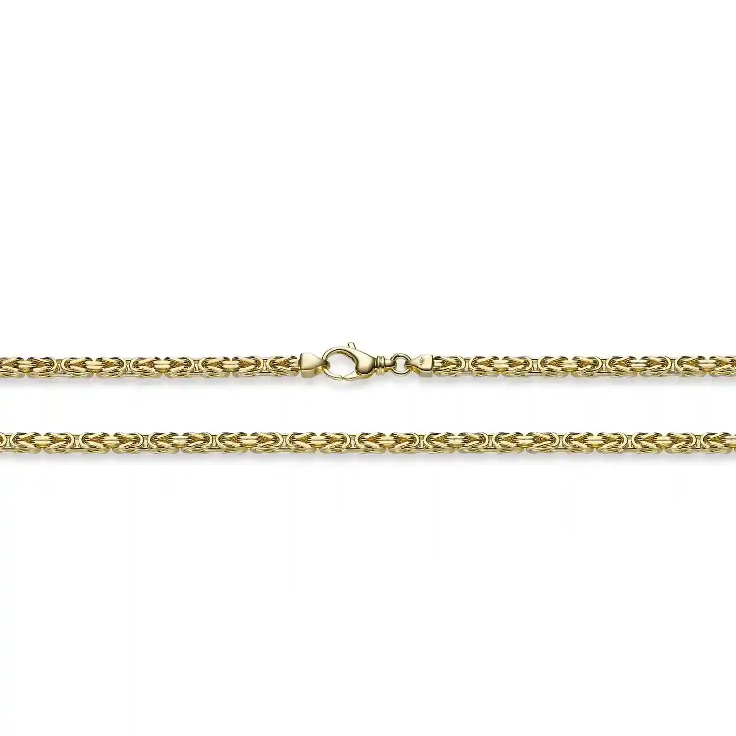 Goldkette Königskette Länge 70cm - Breite 3,5mm - 750-18 Karat Gold - Firma Holzenplotz - Silberketten-Goldketten.de 