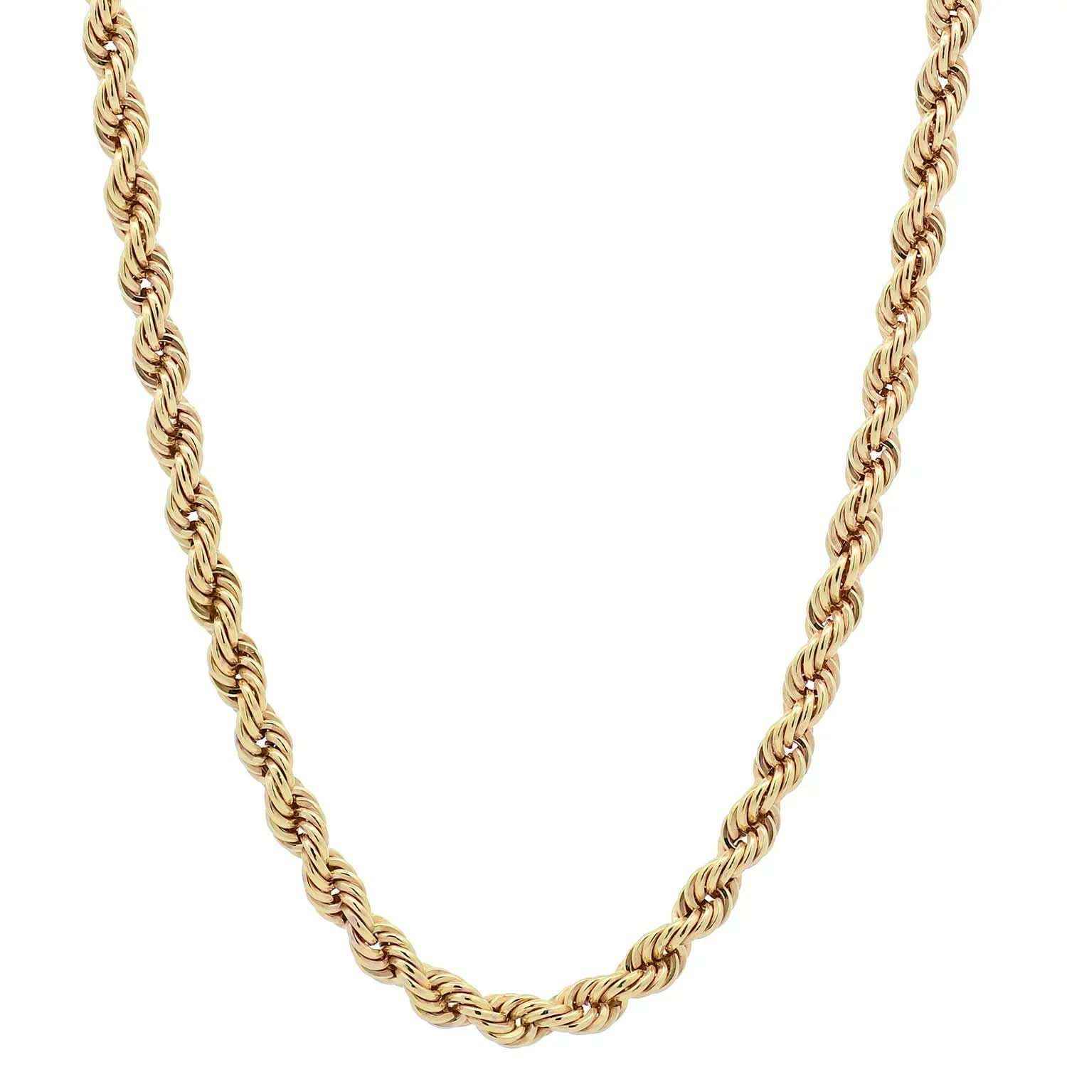Goldkette Kordelkette hohl Halskette Breite 2,1 mm - 333-8 Karat Gold - Firma Holzenplotz - Silberketten-Goldketten.de 