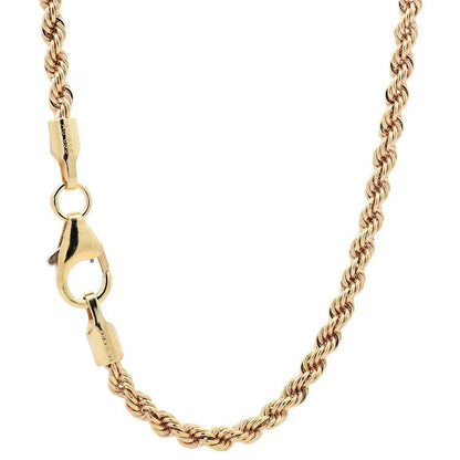 Goldkette Kordelkette hohl Halskette Breite 2,1 mm - 585-14 Karat Gold - Firma Holzenplotz - Silberketten-Goldketten.de 