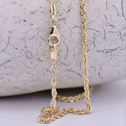 Goldkette Kordelkette hohl Halskette Breite 2,1 mm - 585-14 Karat Gold - Firma Holzenplotz - Silberketten-Goldketten.de 