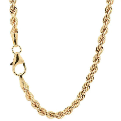 Goldkette Kordelkette hohl Halskette Breite 2,7 mm - 585-14 Karat Gold - Firma Holzenplotz - Silberketten-Goldketten.de 