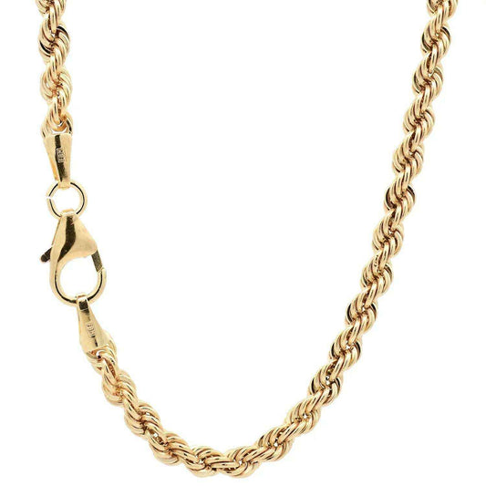 Goldkette Kordelkette hohl Halskette Breite 2,7 mm - 585-14 Karat Gold - Firma Holzenplotz - Silberketten-Goldketten.de 