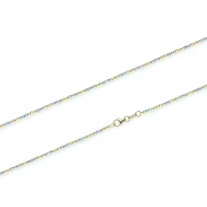 Goldkette Kugelkette diamantiert 1,8mm 585-14 Karat Gelbgold Weißgold - Firma Holzenplotz - Silberketten-Goldketten.de 