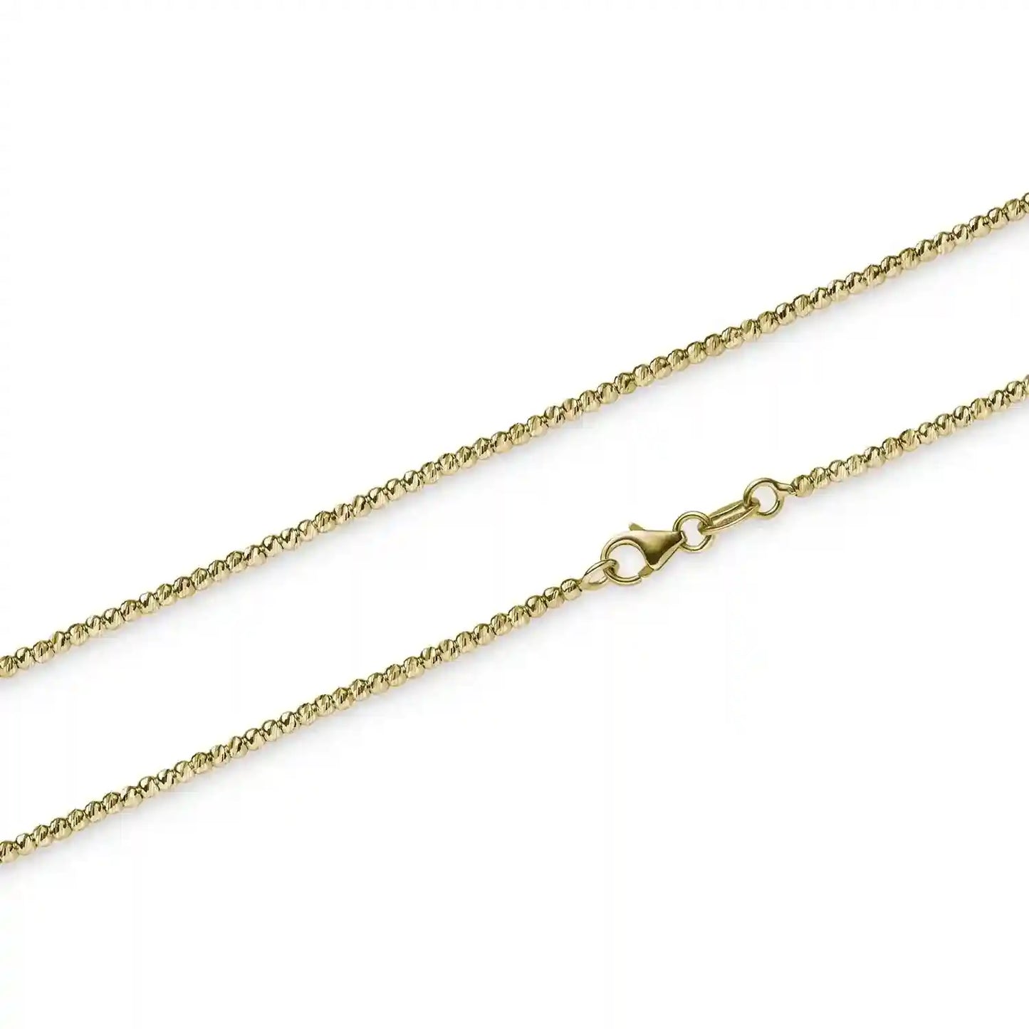 Goldkette Kugelkette diamantiert Breite 1,8mm massiv 585-14 Karat Gold - Firma Holzenplotz - Silberketten-Goldketten.de 