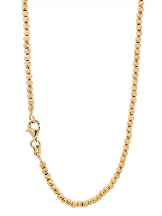Goldkette Kugelkette diamantiert Breite 2,2mm massiv 585-14 Karat Gold - Firma Holzenplotz - Silberketten-Goldketten.de 