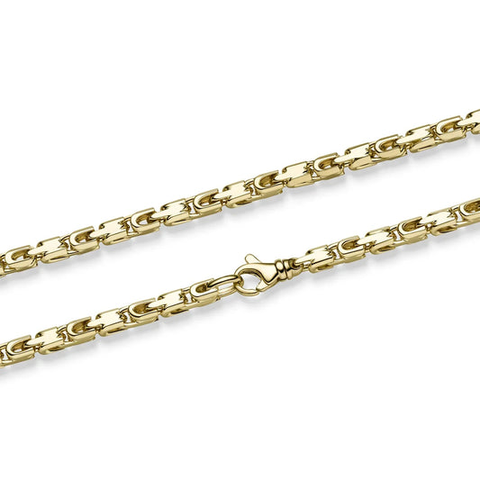 Goldkette Monte Carlo Halskette Breite 4,5 mm massiv 585 - 14 Karat Gold - Firma Holzenplotz - Silberketten - Goldketten.de