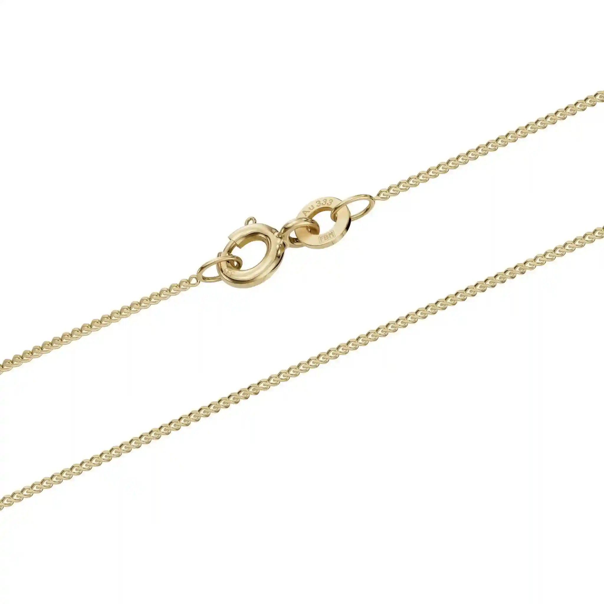 Filigrane feine Goldkette Panzerkette Breite 0,8mm - 333-8 Karat Gold