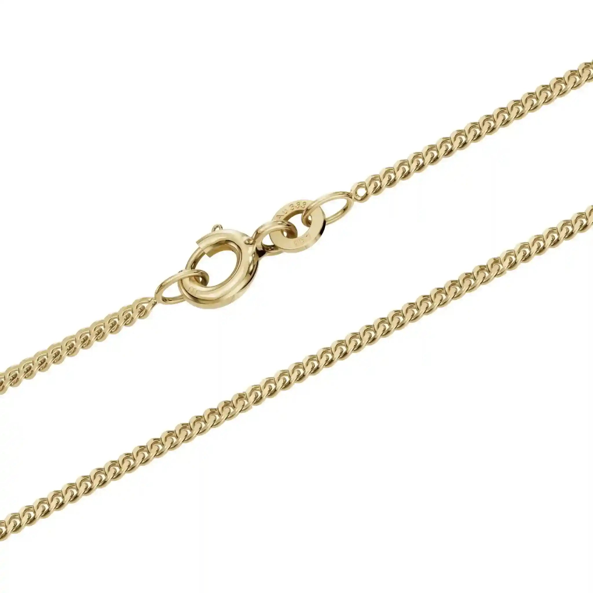 Goldkette Panzerkette Breite 1,6mm - 333-8 Karat Gold