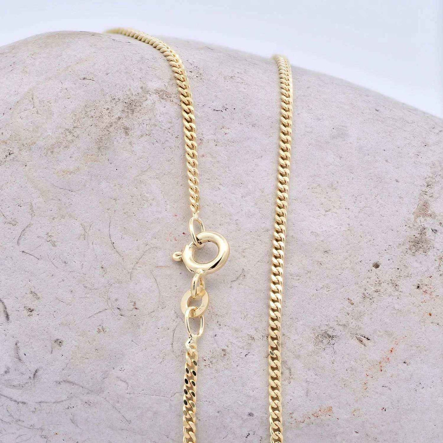 Goldkette Panzerkette Breite 1,7mm - 333-8 Karat Gold - Firma Holzenplotz - Silberketten-Goldketten.de 