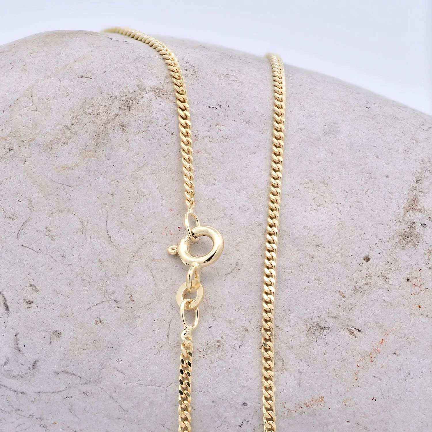 Goldkette Panzerkette Breite 1,7mm - 333-8 Karat Gold - Firma Holzenplotz - Silberketten-Goldketten.de 