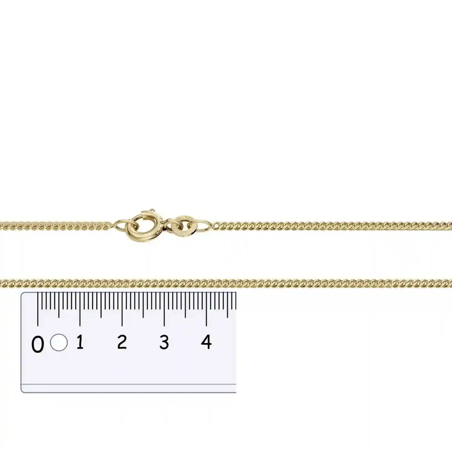 Goldkette Panzerkette Breite 1,7mm - 333-8 Karat Gold - Firma Holzenplotz - Silberketten-Goldketten.de 