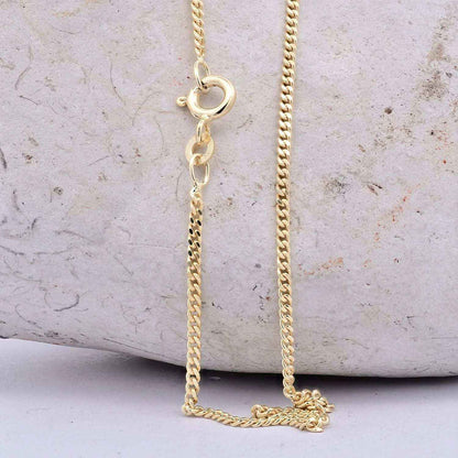 Goldkette Panzerkette Breite 1,7mm - 333-8 Karat Gold - Firma Holzenplotz - Silberketten-Goldketten.de 