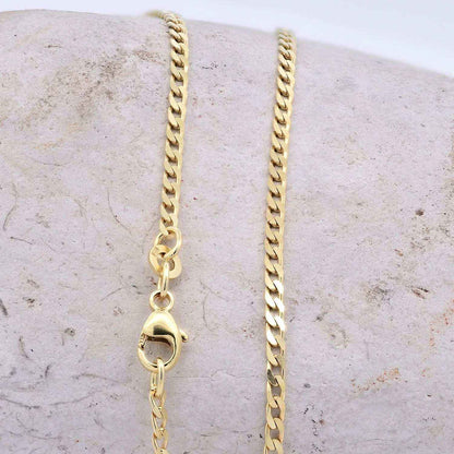 Goldkette Panzerkette Breite 2,1mm weit - 333-8 Karat Gold - Firma Holzenplotz - Silberketten-Goldketten.de 