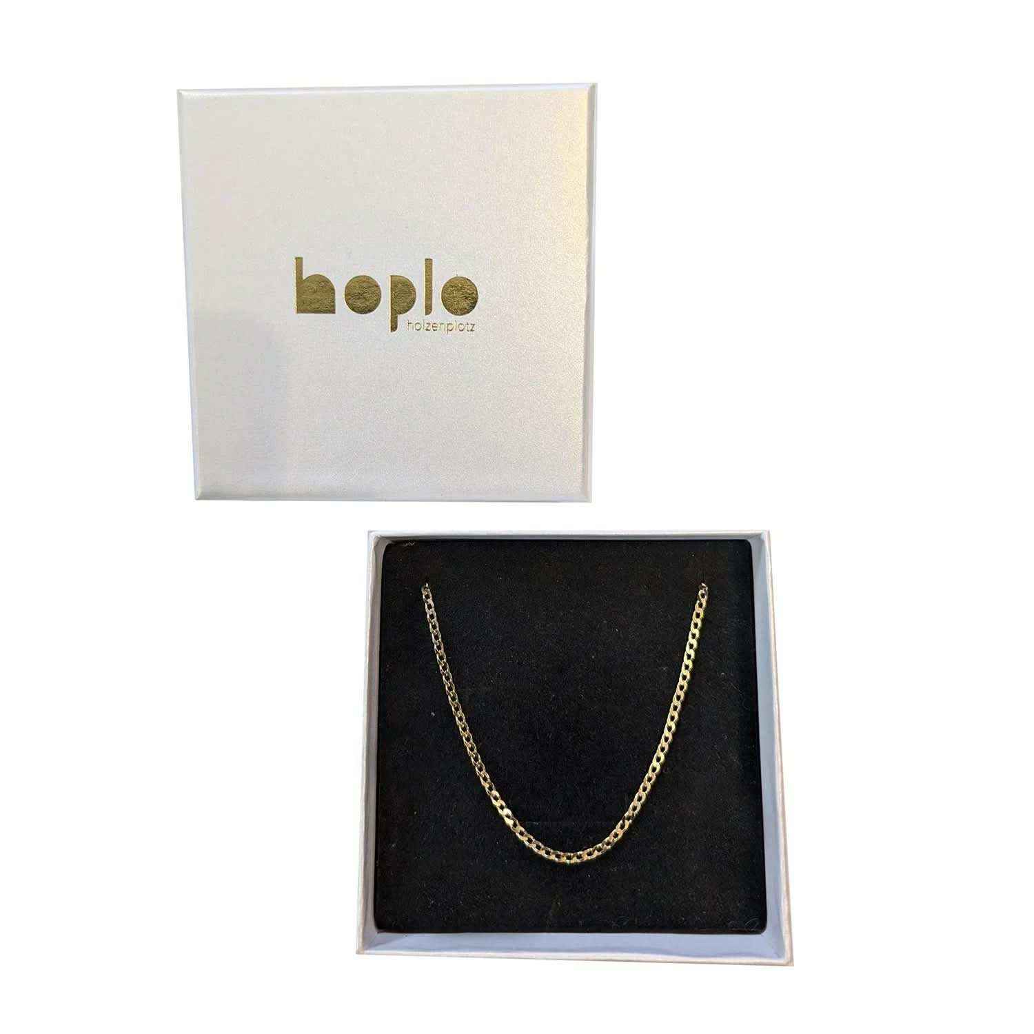 Goldkette Panzerkette Breite 2,1mm weit - 333-8 Karat Gold - Firma Holzenplotz - Silberketten-Goldketten.de 