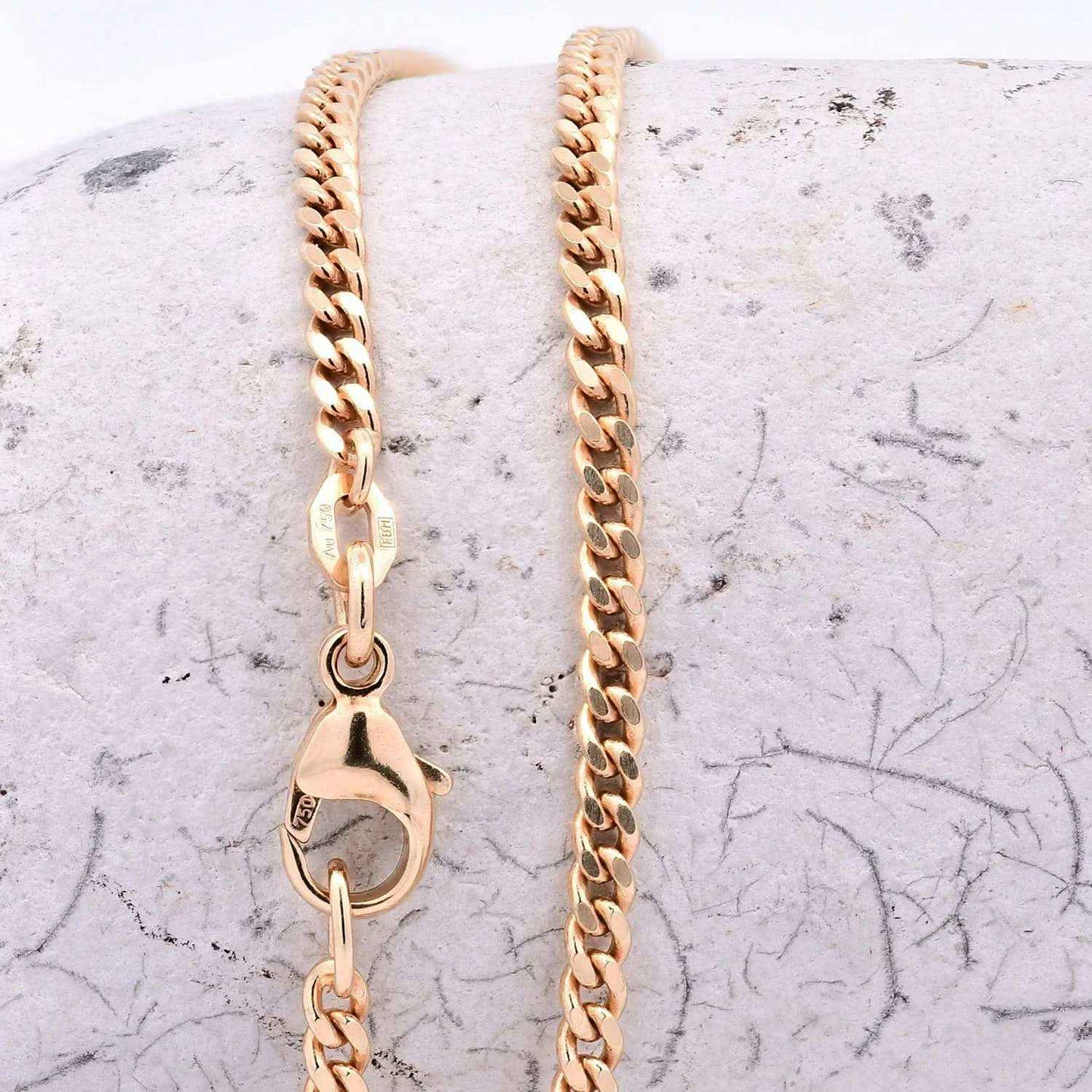 Goldkette Panzerkette Breite 2,5mm - 750-18 Karat Gold - Firma Holzenplotz - Silberketten-Goldketten.de 