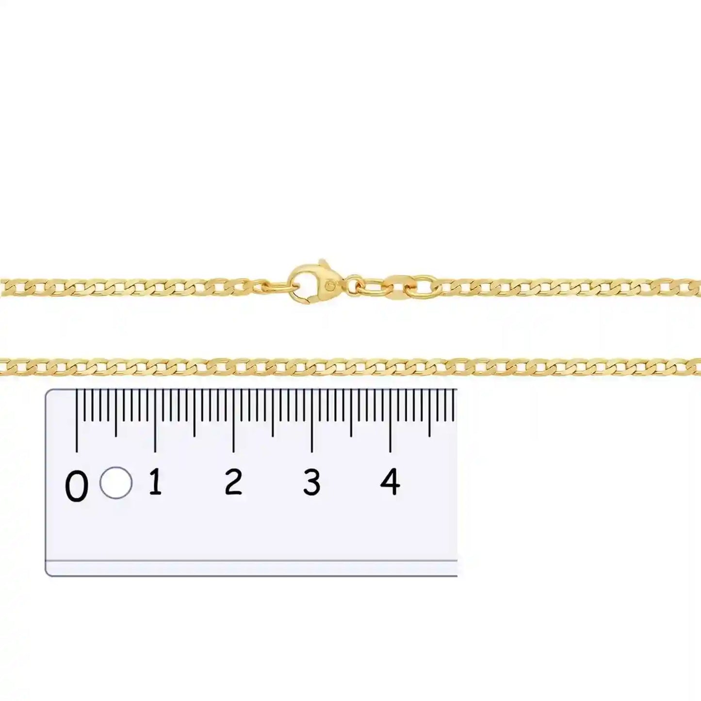 Goldkette Panzerkette Breite 2,6mm - 333-8 Karat Gold