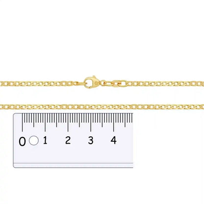 Goldkette Panzerkette Breite 2,6mm - 333-8 Karat Gold