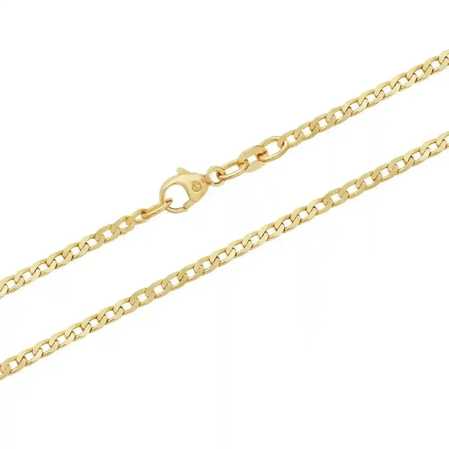 Goldkette Panzerkette Breite 2,6mm - 333-8 Karat Gold