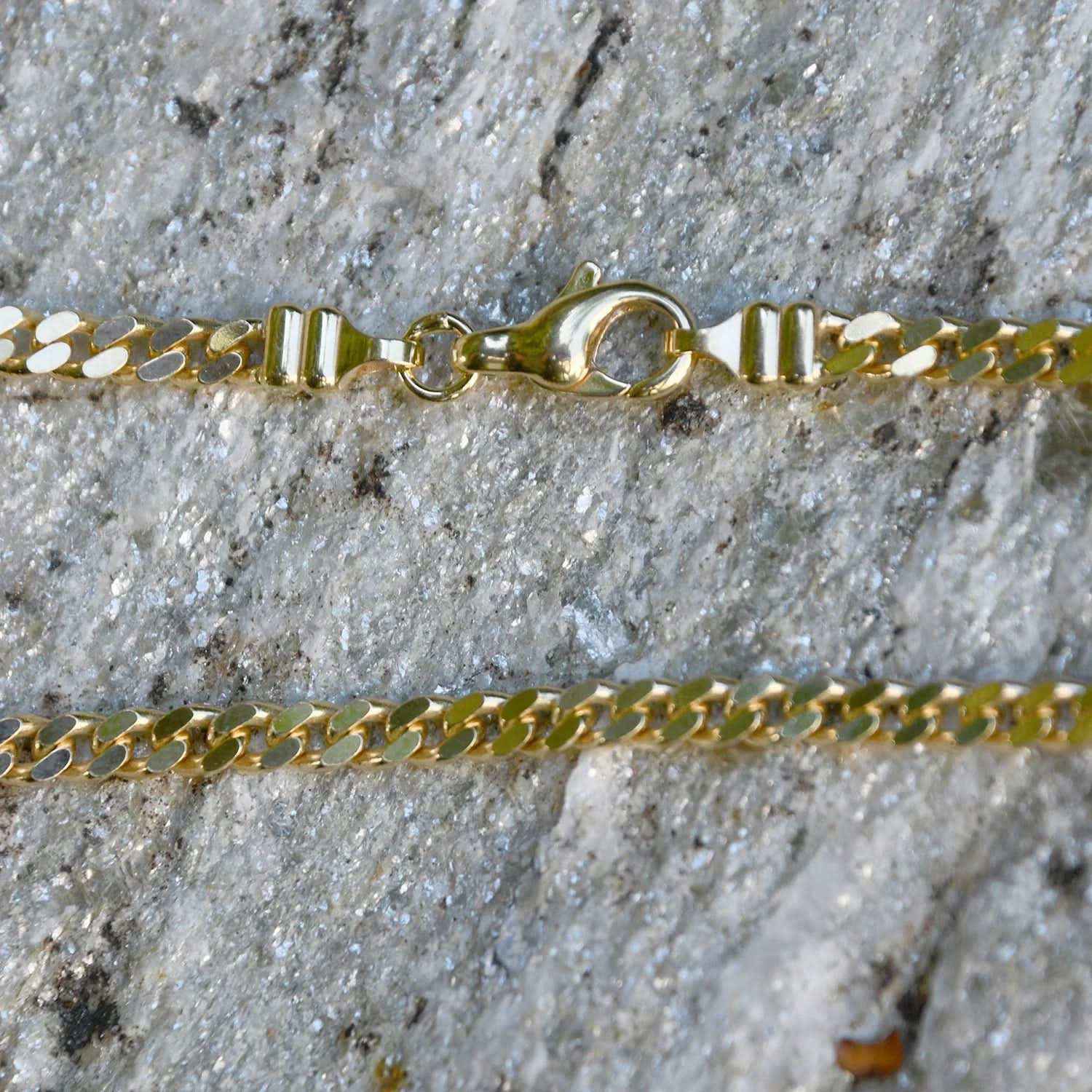 Goldkette Panzerkette Breite 3,0mm - 750-18 Karat Gold - Firma Holzenplotz - Silberketten-Goldketten.de 