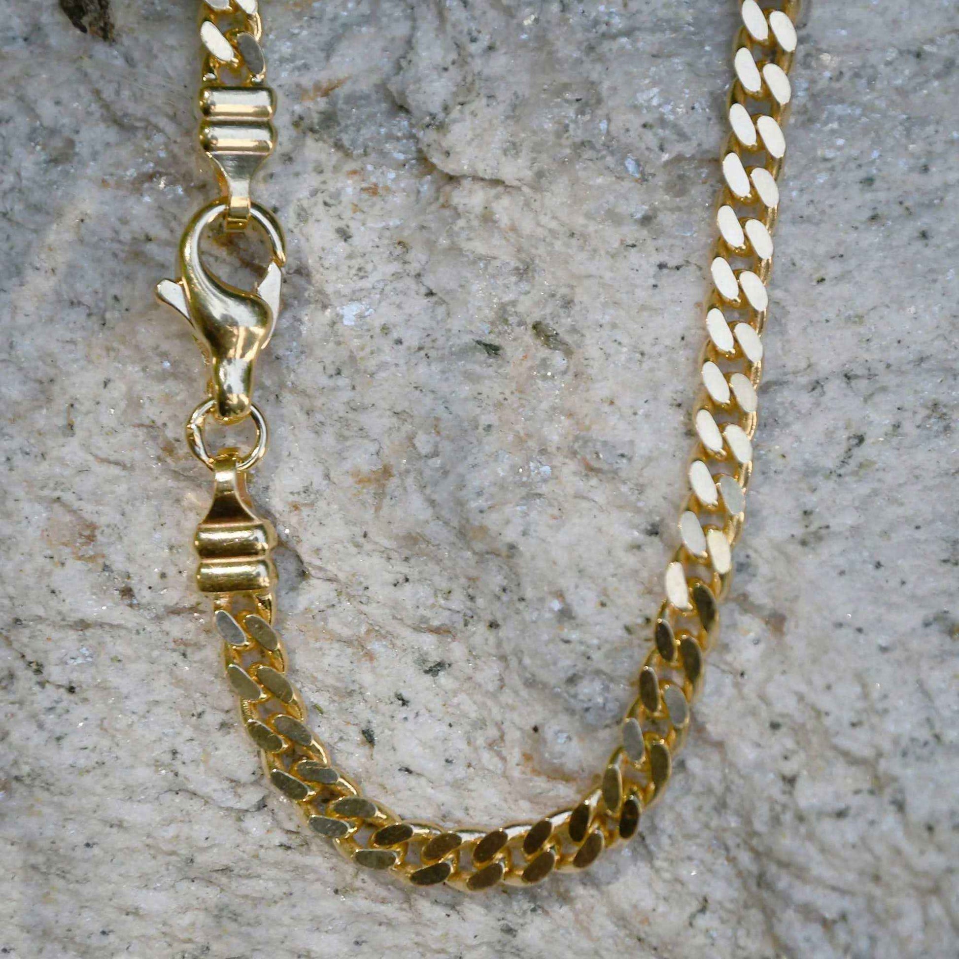 Goldkette Panzerkette Breite 3,0mm - 750-18 Karat Gold - Firma Holzenplotz - Silberketten-Goldketten.de 