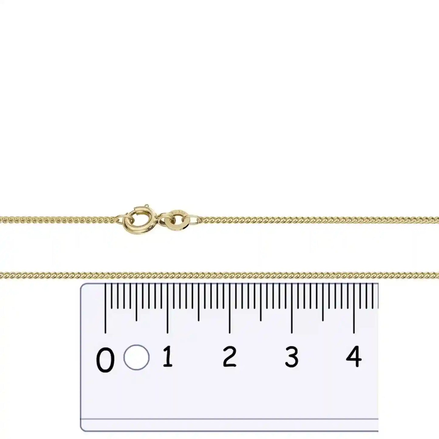 Goldkette Panzerkette Halskette Breite 1,2 mm massiv 333 -8 Karat Gold - Firma Holzenplotz - Silberketten-Goldketten.de 