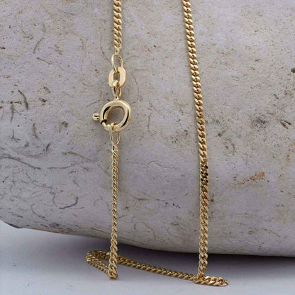 Goldkette Panzerkette Halskette Breite 1,6 mm massiv 585-14 Karat Gold