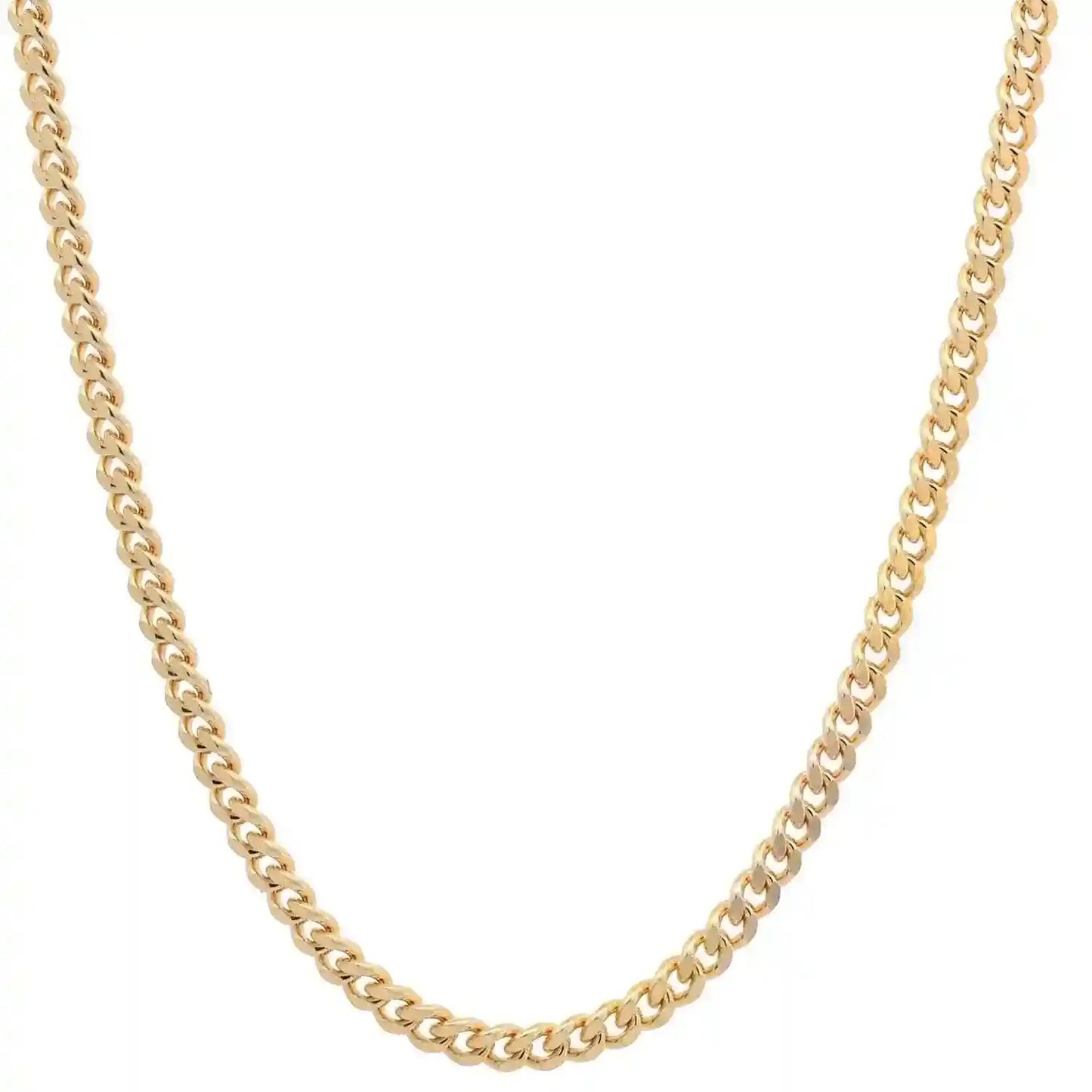 Goldkette Panzerkette Halskette Breite 1,6 mm massiv 585-14 Karat Gold