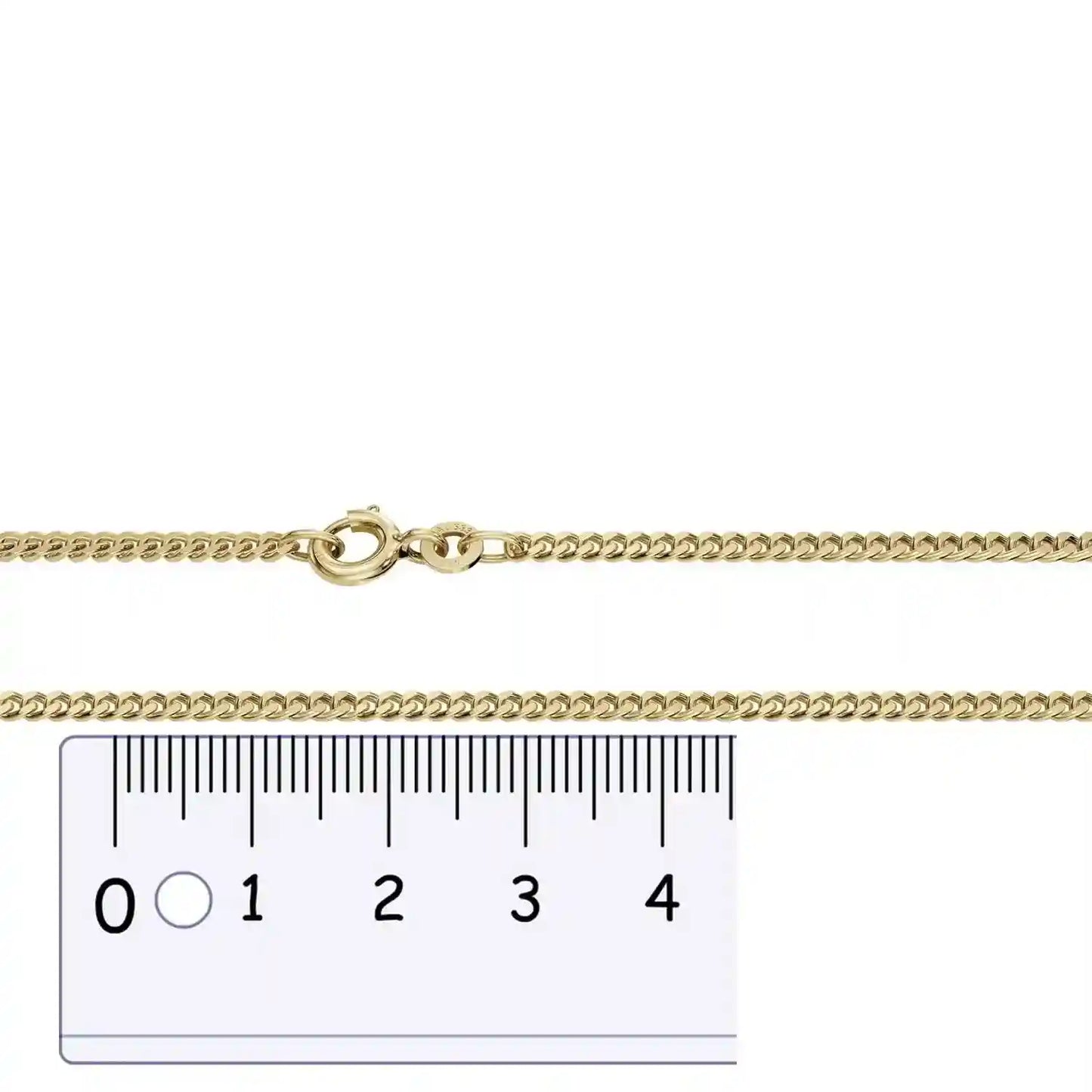 Goldkette Panzerkette Halskette Breite 2,1 mm massiv 333 -8 Karat Gold