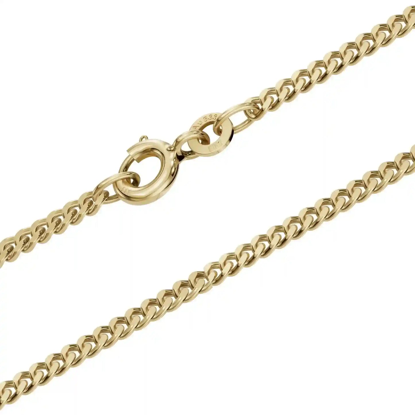 Goldkette Panzerkette Halskette Breite 2,1 mm massiv 333 -8 Karat Gold