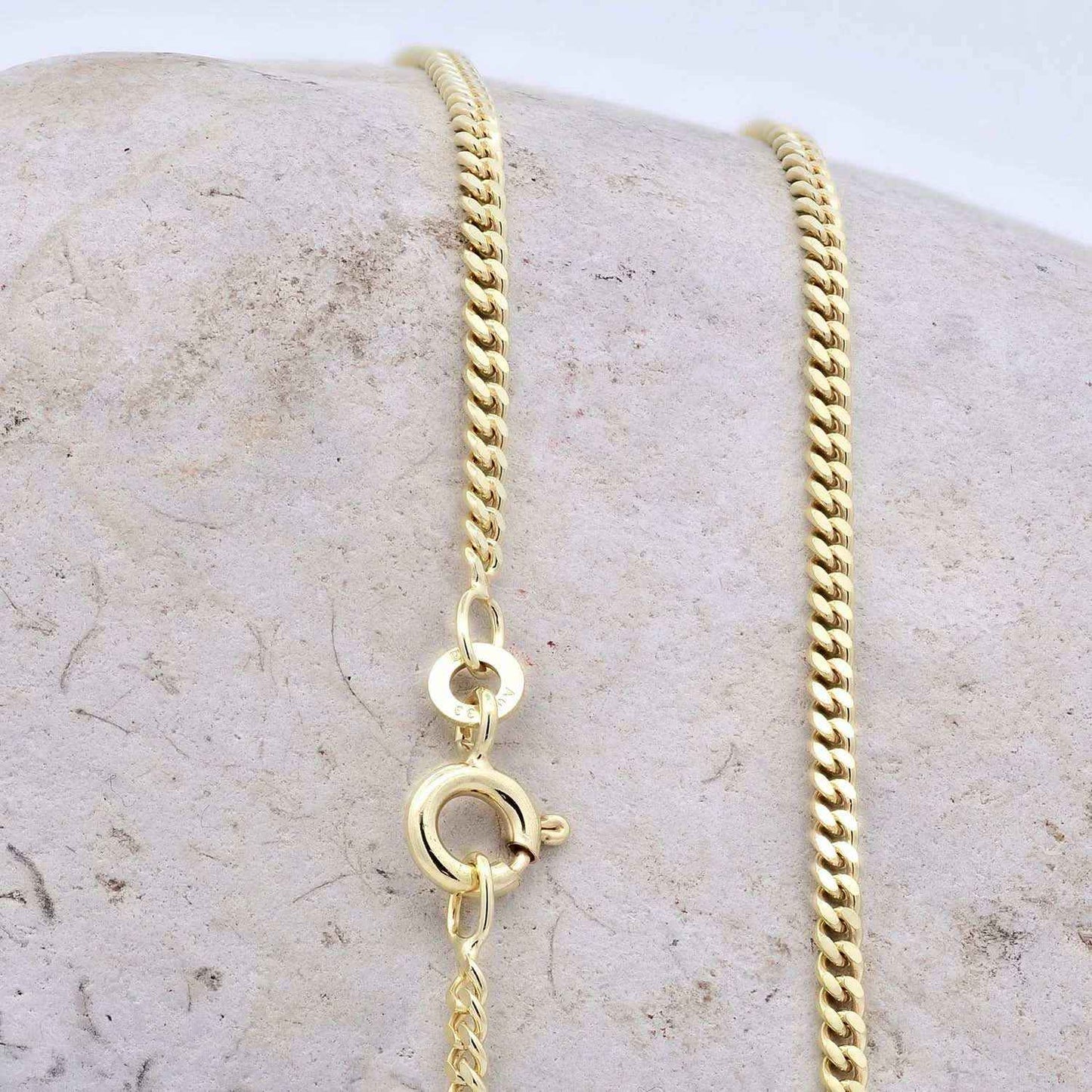 Goldkette Panzerkette Halskette Breite 2,1 mm massiv 333 -8 Karat Gold