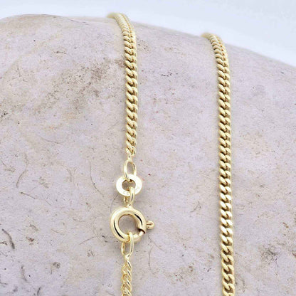 Goldkette Panzerkette Halskette Breite 2,1 mm massiv 333 -8 Karat Gold